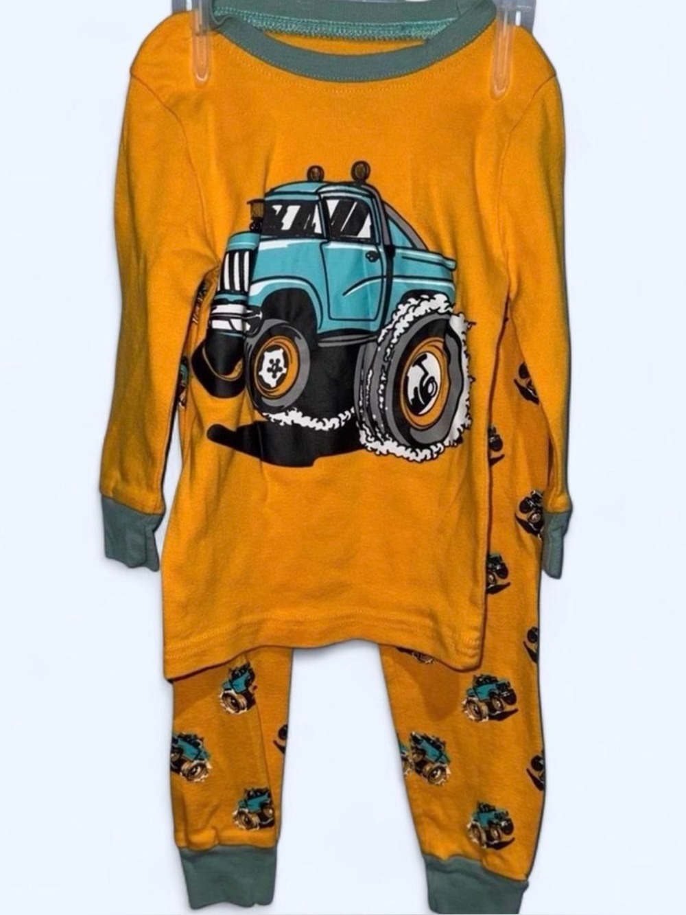 Yellow and Black Pajama Set with Playful Design